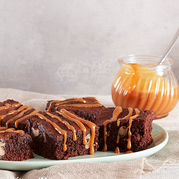 Chocolate Brownie with Caramel