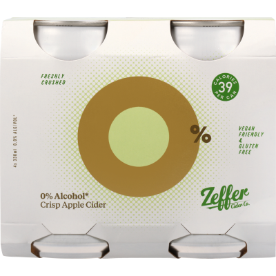 Zeffer 0% Alcohol Crisp Apple Cider