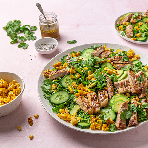 chargrilled pork summer salad