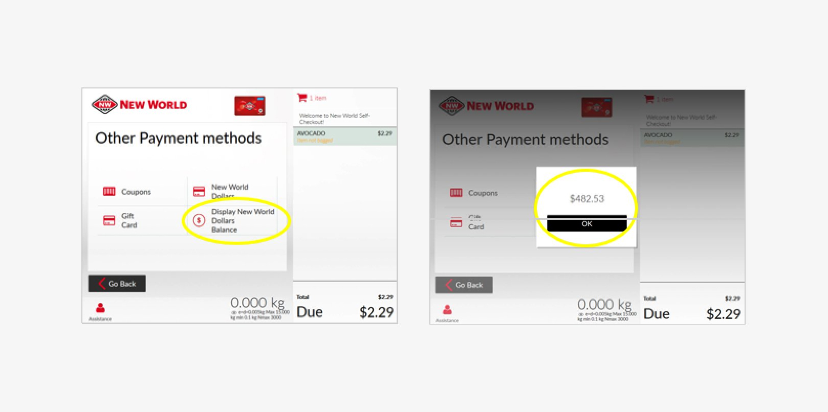 New world gift card balance store