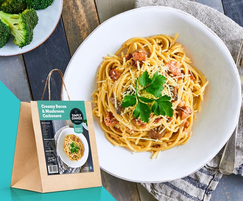 Bacon and mushroom carbonara discount