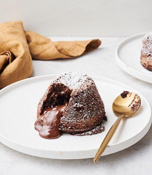 Mini chocolate lava cakes