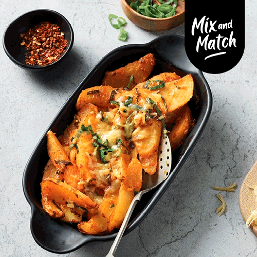 Cheesy Chilli Potatoes