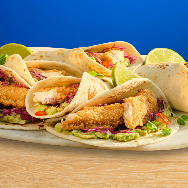 Southern style fish tacos