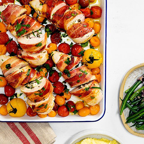 Simple stuffed chicken breasts