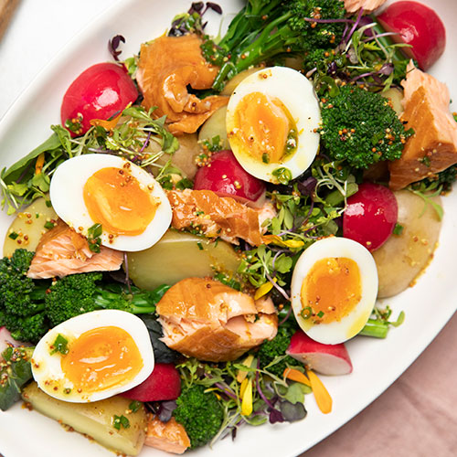 Hot Smoked Salmon Salad New World