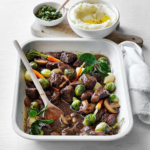 Slow cooked steak