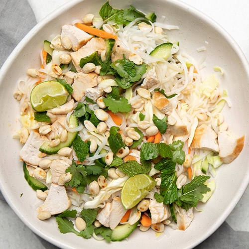 chicken and noodle salad