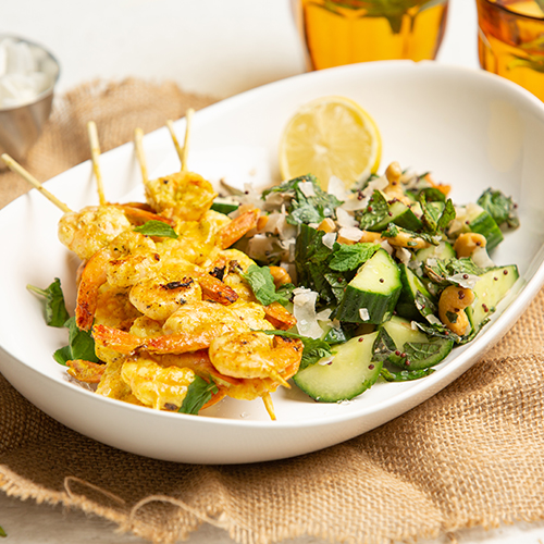 indian spiced prawns