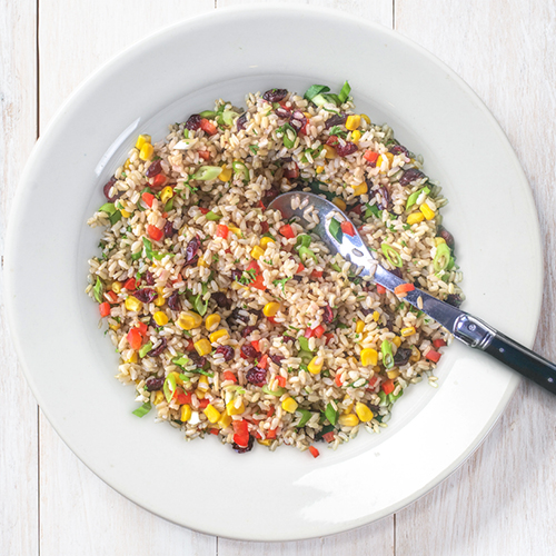 Brown rice salad