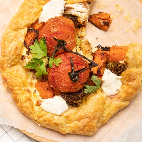 Roast vegetable galette