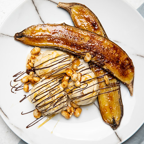 Grilled bananas