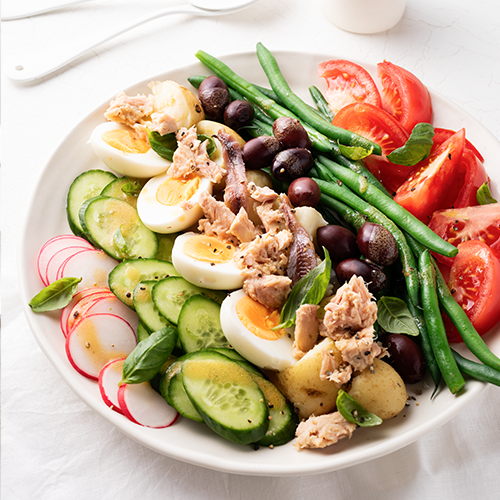 Green bean niçoise salad