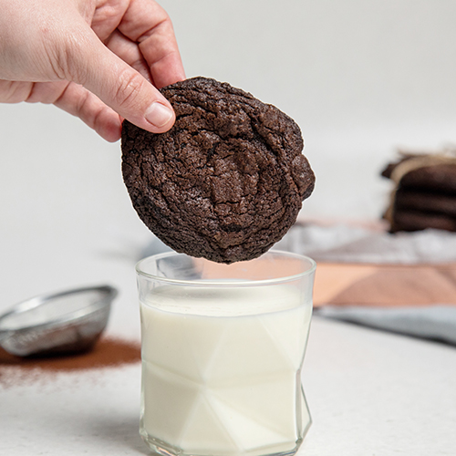 Triple chocolate cookies