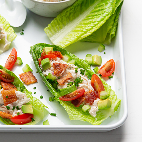 BLT CHICKEN LETTUCE CUPS
