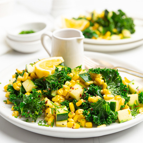 COURGETTE CORN CHIVE SALAD