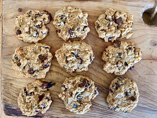 Healthy choc chip cookies