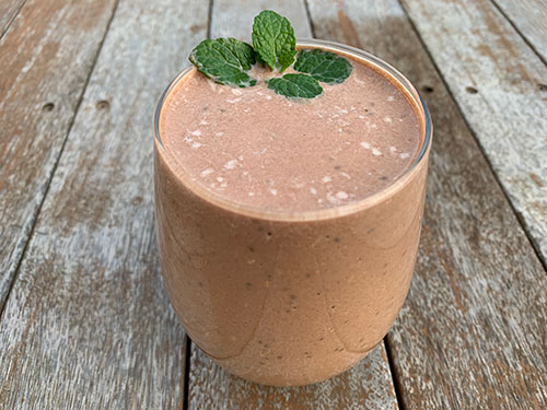 Choc mint smoothie