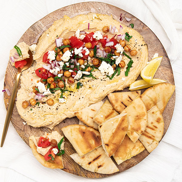 delicious hummus sharing platter