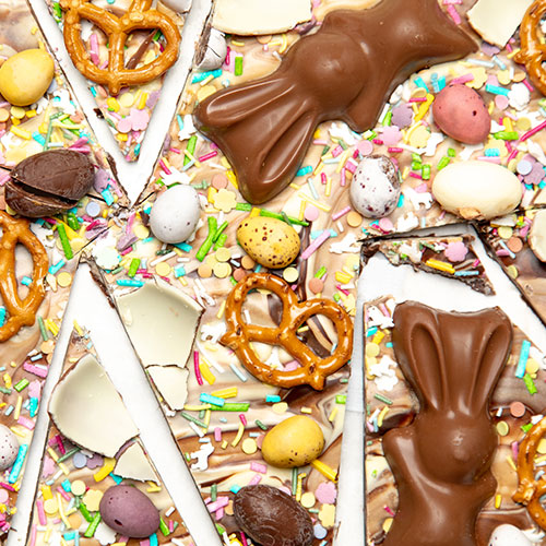 easter egg chocolate bark
