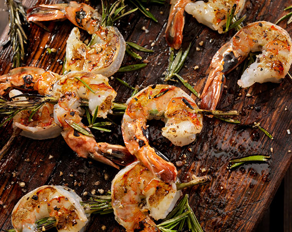 Rosemary and paprika srawns