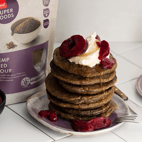 Gluten free hemp pancakes
