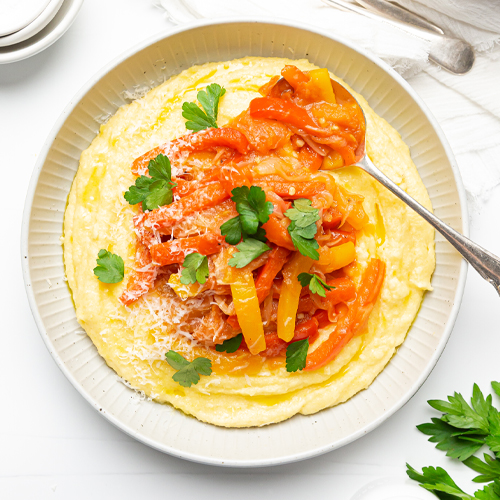 PEPERONATA-WITH-CHEESY-POLENTA