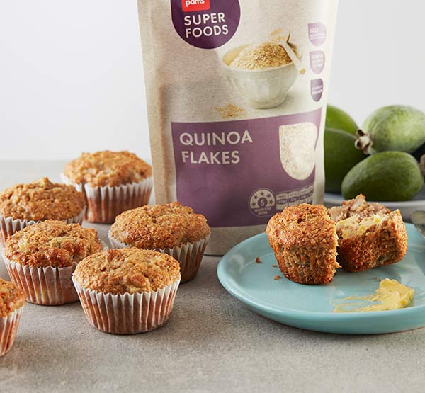Feijoa breakfast muffins