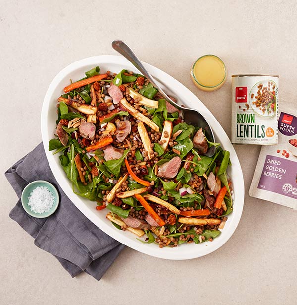 Lamb And Lentil Moroccan Salad New World