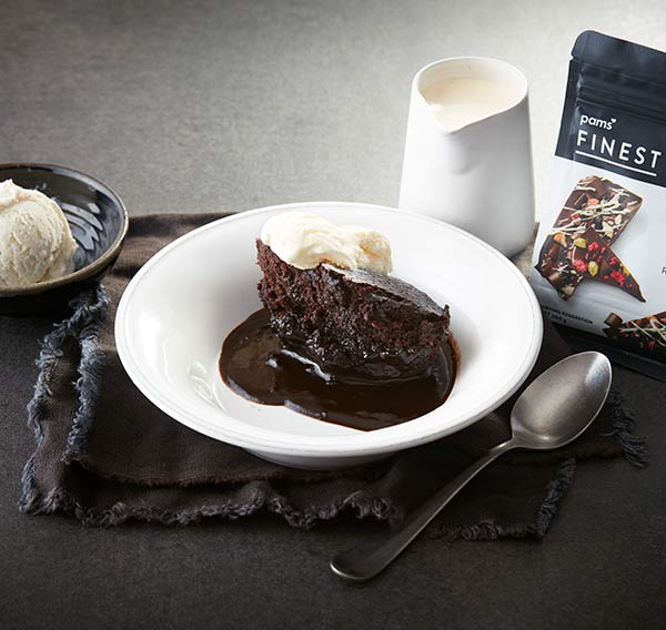 Saucy chocolate slow cooker pudding New World