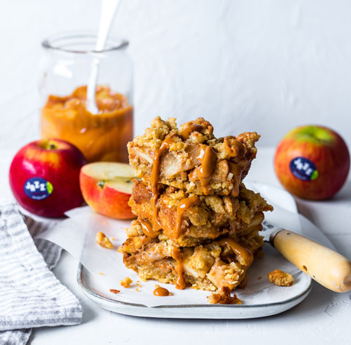 Spiced JAZZ™ apple ans dulce de leche bars