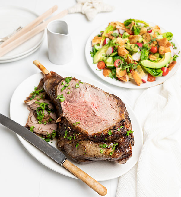 Spiced lamb & salad