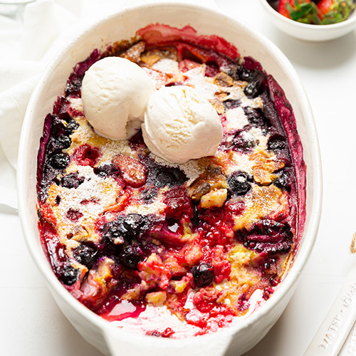 summer berry pudding