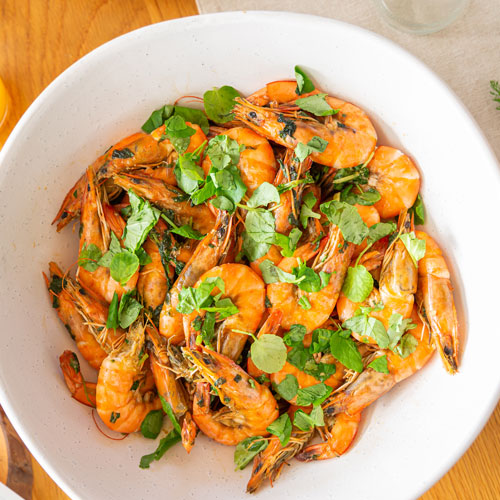 WHOLE-PRAWNS-WITH-GARLIC-BUTTER-&-WATERCRESS