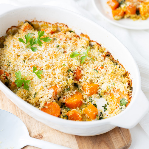 Carrot and parmesan gratin New World