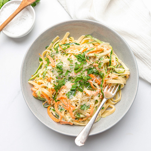 creamy chicken and zoodle spaghetti to Make For Supper Tonight