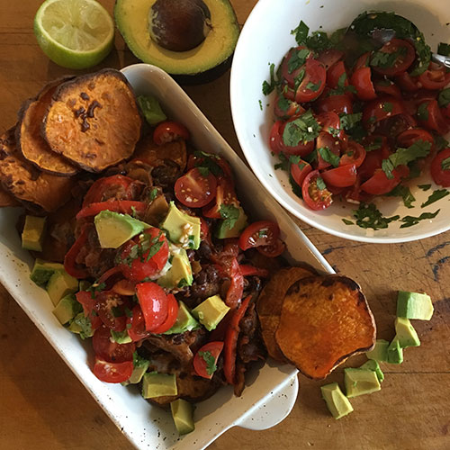 Sweet potato nachos