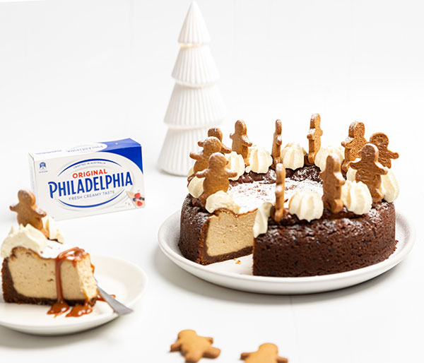 Philadelphia Cream Cheese gingerbread cheesecake