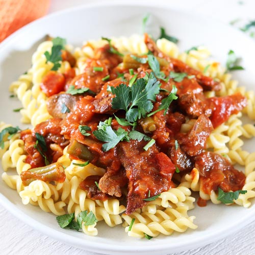 Beef paprikash