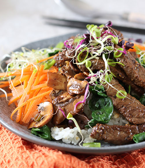 Bibimbap - Korean style rice bowl