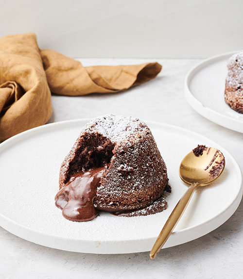 Mini chocolate lava cakes