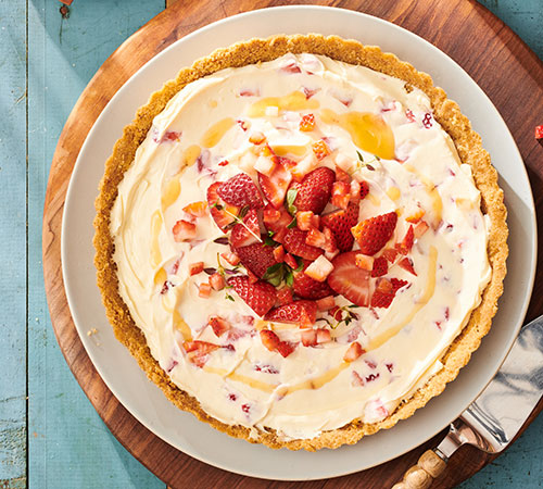 No-bake strawberry tart