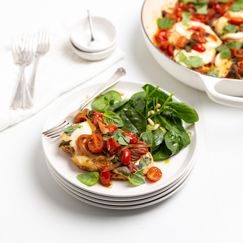 one pot caprese chicken