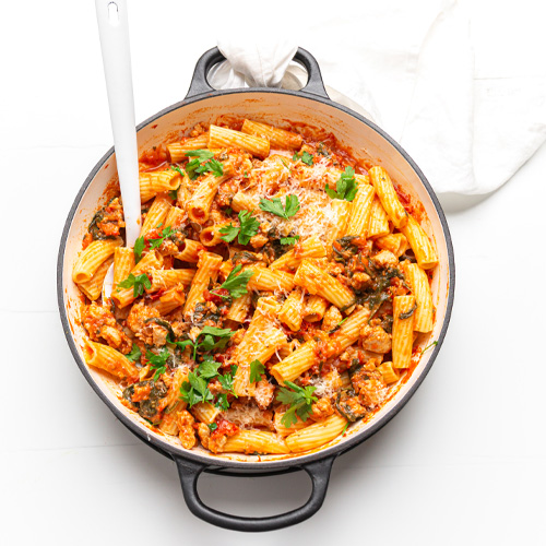 Pork sausage ragu pasta New World