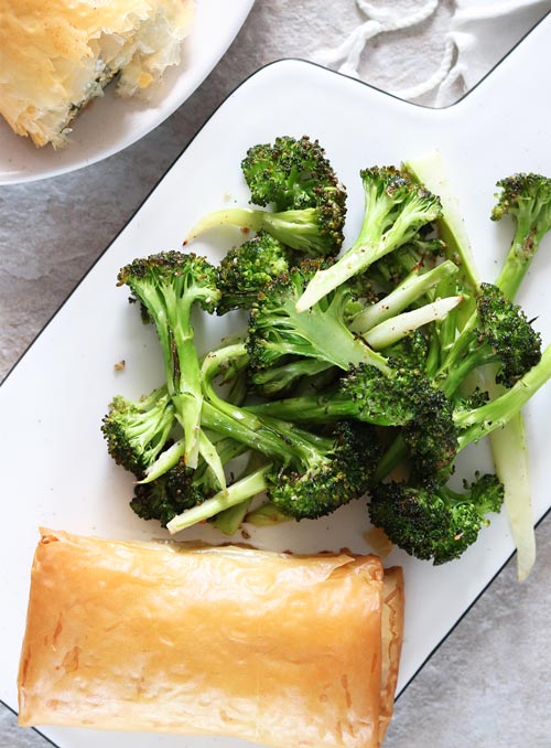 Salmon and leek parcels