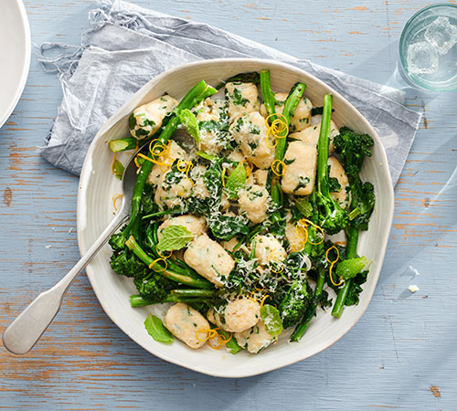 Spring ricotta gnocchi