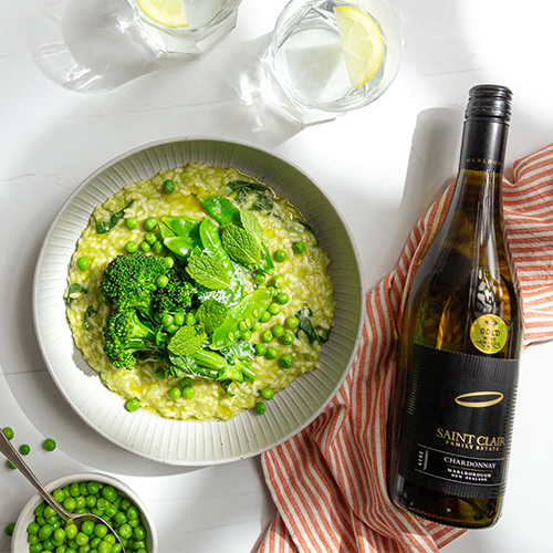 Spring vegetable risotto
