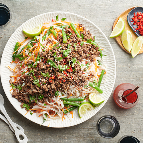 Thai-inspired beef noodle salad | New World