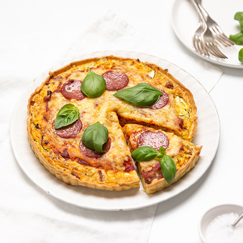 pizza inspired quiche