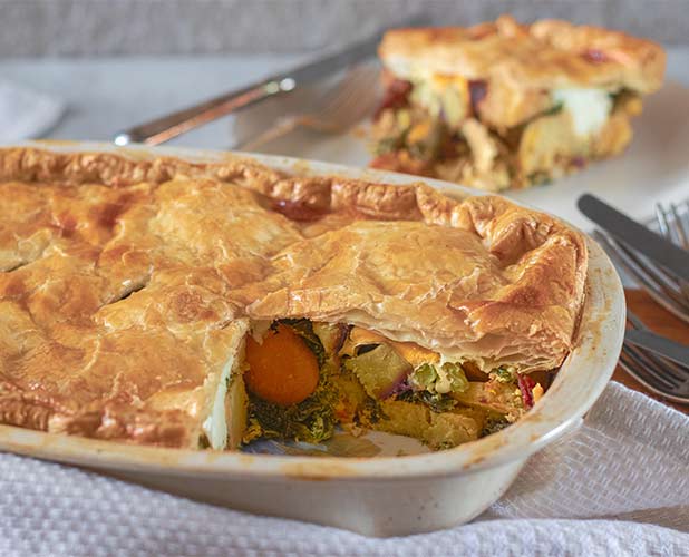 Ham and egg pie